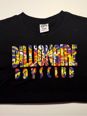 Billionaire Boys Club Men’s T‑Shirt Black‎ Tie Dye Size M 100% Cotton